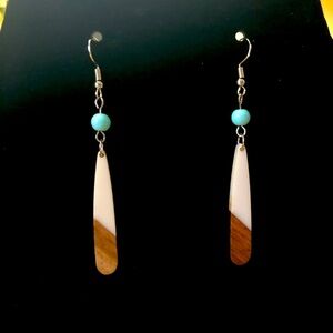“Milk Glass” Earrings
